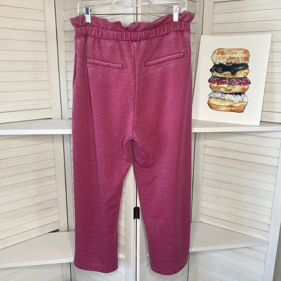 7 For All Mankind pink cropped jogger sweatpants - Picture 6 of 9
